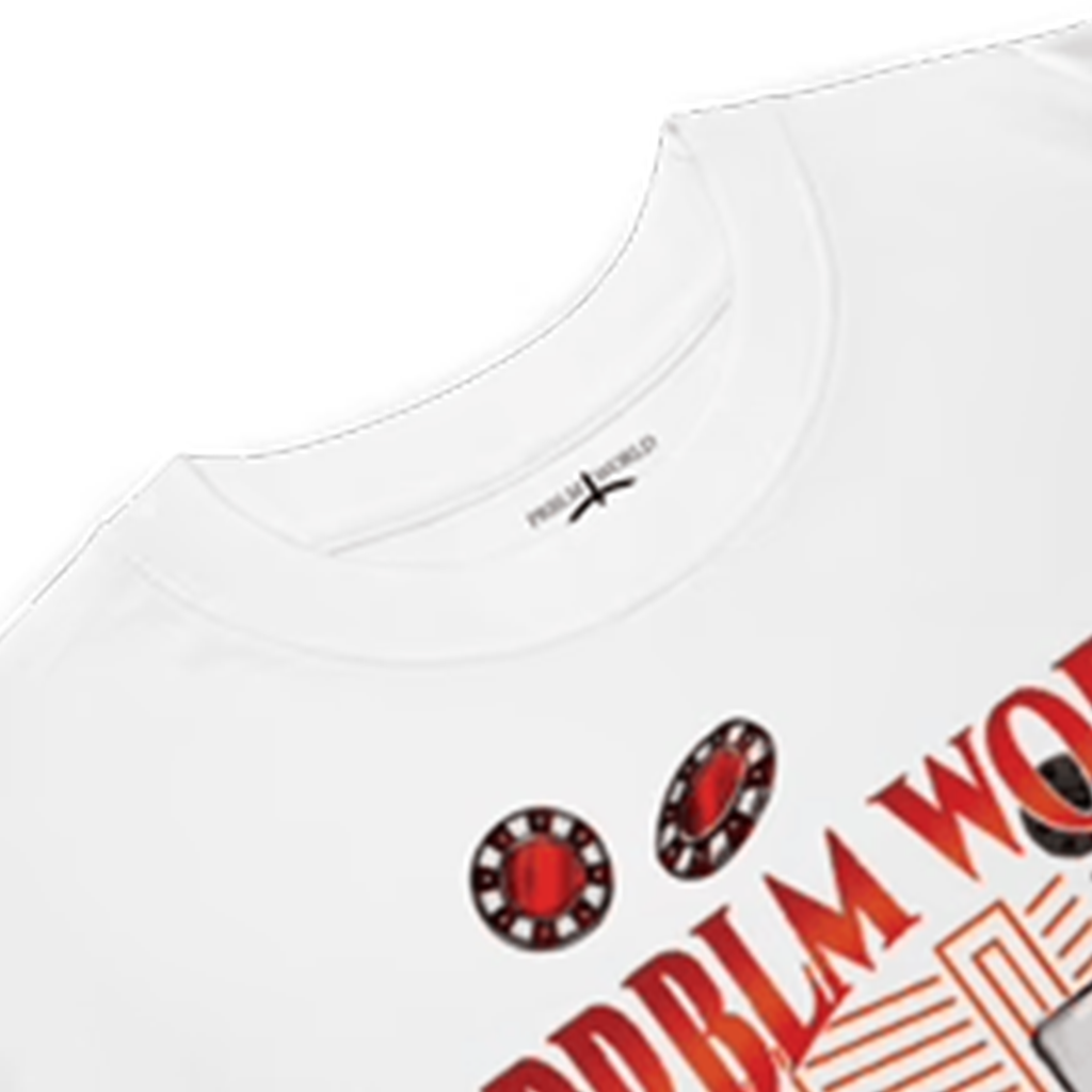 Casino Print T Shirt White