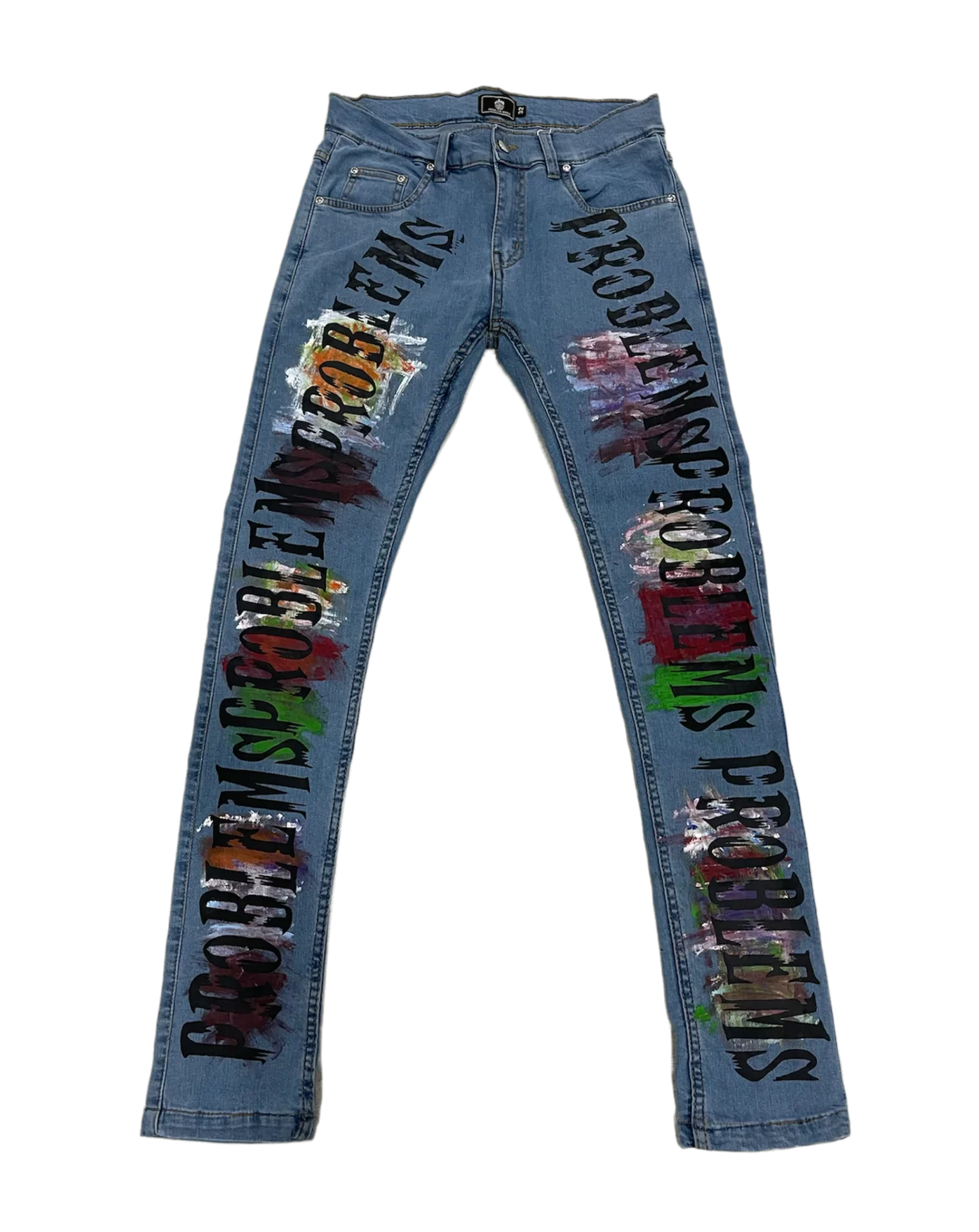NOTHINGNESSWORLD Graffiti Damaged Jeans-